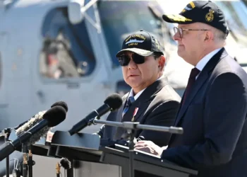 Indonesian President Prabowo Subianto and Australian Prime Minister Anthony Albanese at the Garden Island Naval Base, Australia, November 12, 2025. Image: Instagram